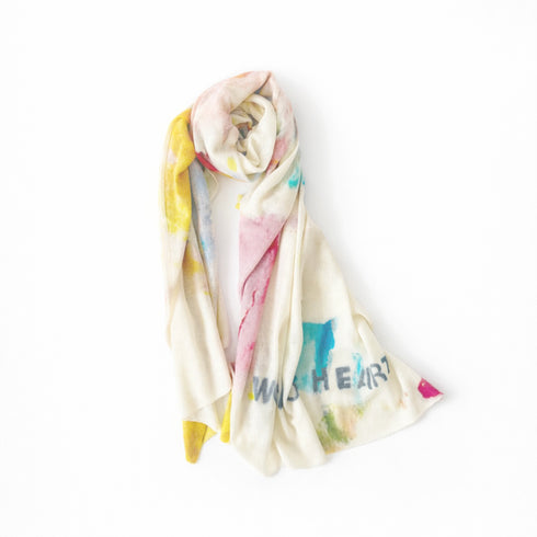 Studio multicolor cashmere scarf for women - Shop women’s cute cashmere shawl by Kerri Rosenthal.