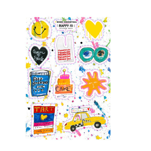 Happy 10 Sticker Sheet