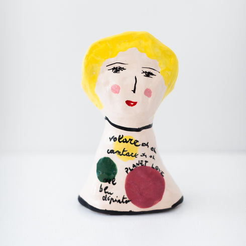 Planet Love Girl cute unique sculptured by Kerri's original painting