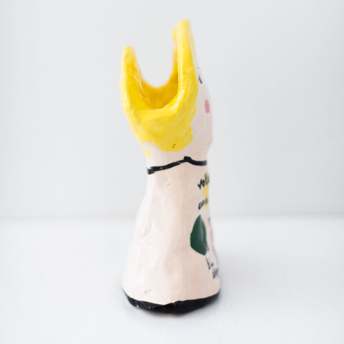 Planet Love Girl cute unique sculptured by Kerri's original painting