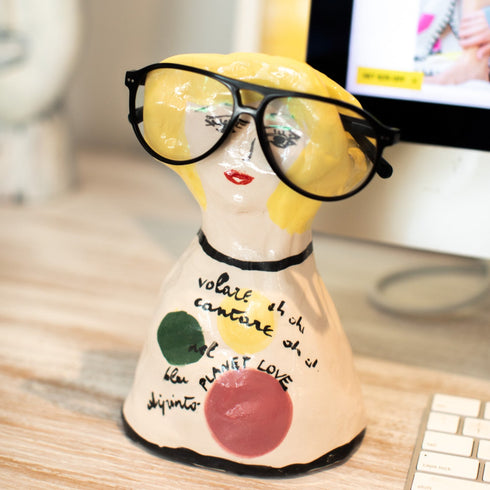 Planet Love Girl cute unique sculptured by Kerri's original painting