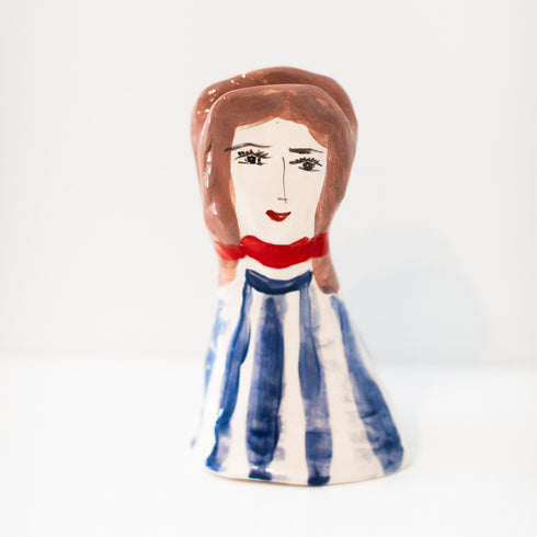 Ships Ahoy Girl inspired original painting by Kerri Rosenthal & Marco Ferrini