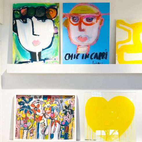 Chic In Capri Tiki Art Print by Kerri Rosenthal - Unique art gifts for living room wall decor