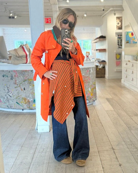 Color Washed Trench, Tomato | Kerri Rosenthal – KERRI ROSENTHAL