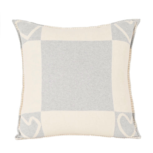 Heather grey Core Imperfect Heart cute decorative throw pillows by Kerri Rosenthal