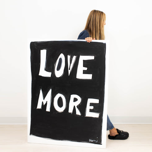 The Power of Love wall word art original artwork inspired home interiors by Kerri Rosenthal