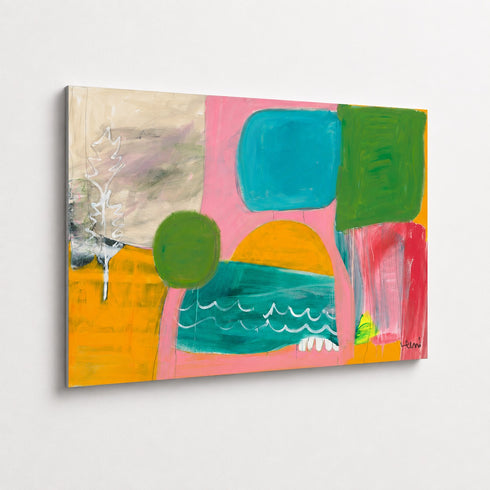 Kerri Rosenthal abstract aluminum art print displayed