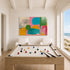 Kerri Rosenthal abstract art print displayed in game room