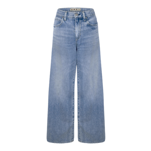 Regina Jean Mid Rise Wide Leg Women's Trouser - Amo Jeans Made in USA