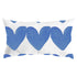 White ground with blue heart Alotta Love delft cute decorative throw pillows by Kerri Rosenthal