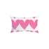 White ground with pop pink hearts Alotta Love throw pillows by Kerri Rosenthal