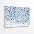 Starry Starry Love by Kerri Rosenthal — hand-painted hearts and stars in blue, navy, and grey on aluminum. Outdoor art