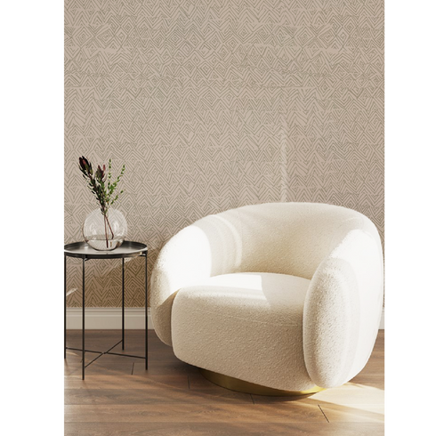 High quality Jayney Taupe wallpaper by Kerri Rosenthal - designer wall paper for modern living room decor