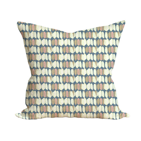 Tulips Blue throw pillow - Unique decorative throw pillow for modern living room decor by Kerri Rosenthal