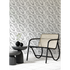 High quality Scribble black & white wallpaper by Kerri Rosenthal - designer wall paper for modern living room decor