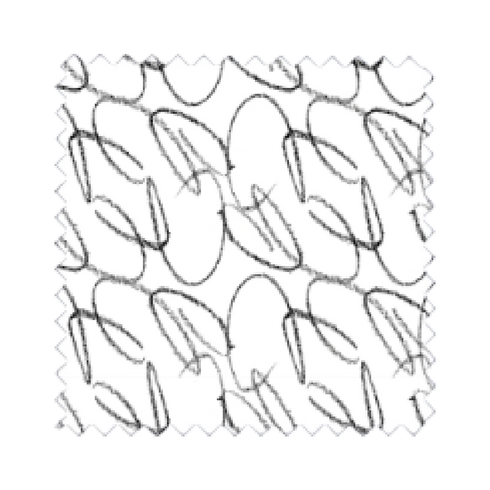 Scribble black and white cotton linen fabric - Unique designer fabrics by Kerri Rosenthal