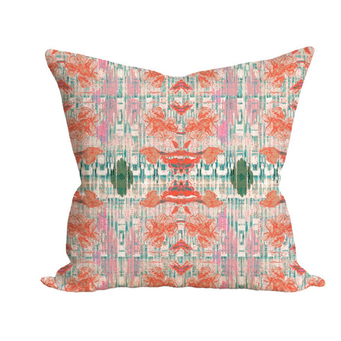 Imagine Flowers Ikat Pillow