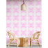 High quality BF’s Jeans white and pink wallpaper by Kerri Rosenthal - designer wall paper for modern living room decor