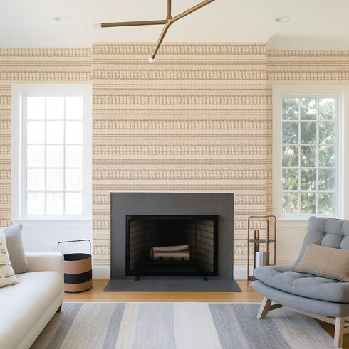 BF’S Ikat Taupe Wallpaper