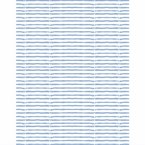 Blue designer bibliotheque stripe eco friendly wallpaper by Kerri Rosenthal - designer wall paper