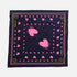 Drippy heart navy blue bandana in 100% cotton - Shop women's cute cotton bandanas by Kerri Rosenthal