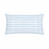 Bibliotheque white ground with blue stripe square and rectangular lumbar decorative cute throw pillows by Kerri Rosenthal