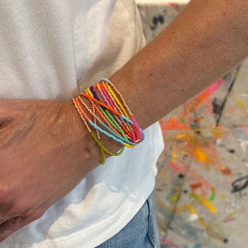 Big neon wrap colorful bracelet - Cute women's bracelets