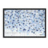 Starry Starry Love by Kerri Rosenthal — hand-painted hearts and stars in blue, navy, and grey in black frame.