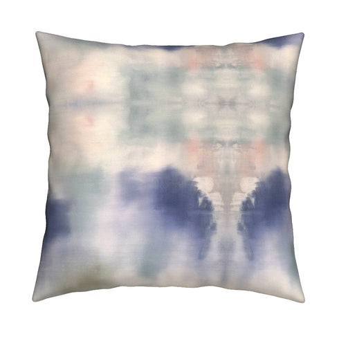 Blustery Day colorful square decorative throw pillows by Kerri Rosenthal