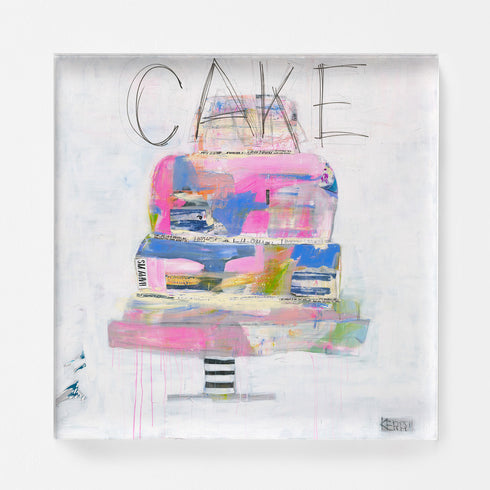 Cake Yum Art Print by Kerri Rosenthal - Unique art gifts for living room artwork decor