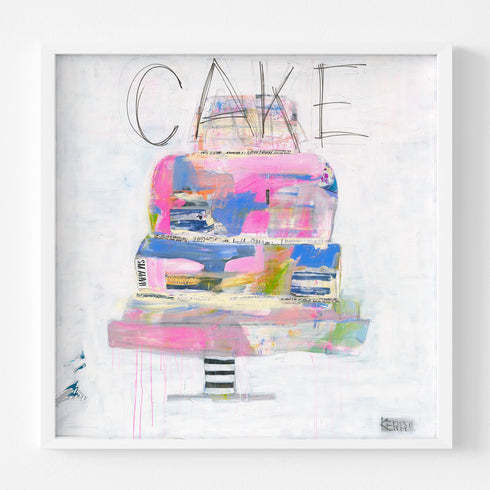 Cake Yum Art Print by Kerri Rosenthal - Unique art gifts for living room artwork decor