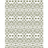 Cactus Palm Ikat green and white wallpaper made on standard clay-coated ground by Kerri Rosenthal