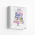Cake Yum Mini Art Stretched Canvas - Modern original wall artwork for kitchen, breakfast nook, pantry space or any room in your home or office by Kerri Rosenthal