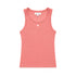 Kerri Rosenthal KR Tank in Cali Rose ribbed cotton with embroidered Imperfect Heart.