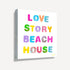 Love Story Beach House Art Print