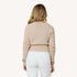 Charmed beige button-down cashmere cardi - Shop women's cute cardigans by Kerri Rosenthal