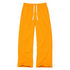 Bright orange relaxed-fit sweatpants with elastic waistband, white drawstring, and side pockets by Kerri Rosenthal