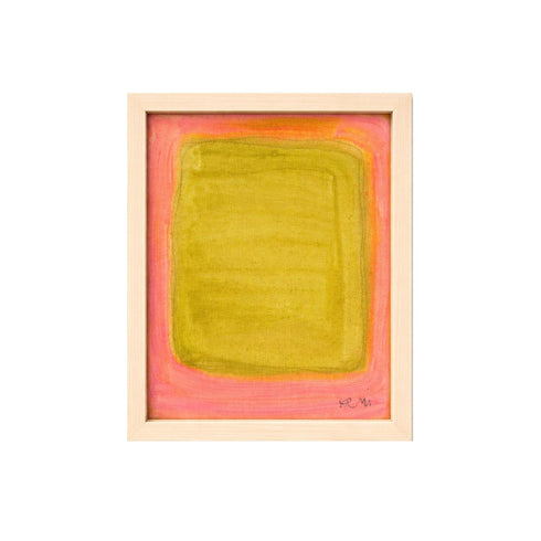 Color Note 1 Oak Shadow Box Art