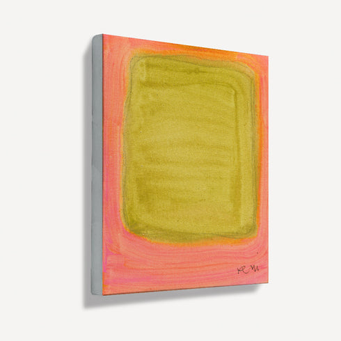 Color Note 1 multicolor stretched canvas wall art print for the living room, bedroom, or any space by Kerri Rosenthal