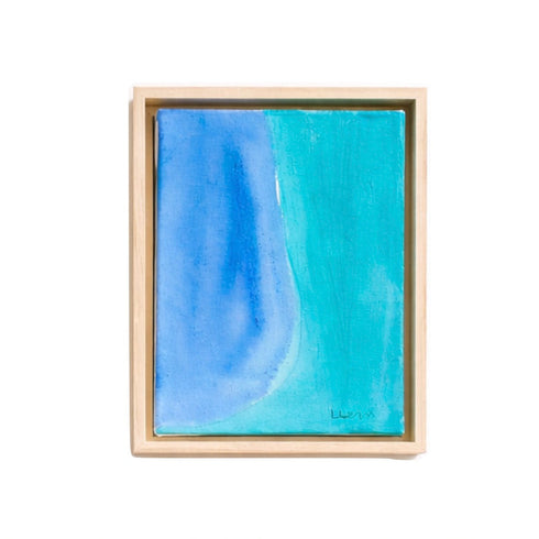 Color Note 2 blue original painting wall art - Unique original artwork gifts for the living room, bedroom or home decor by Kerri Rosenthal