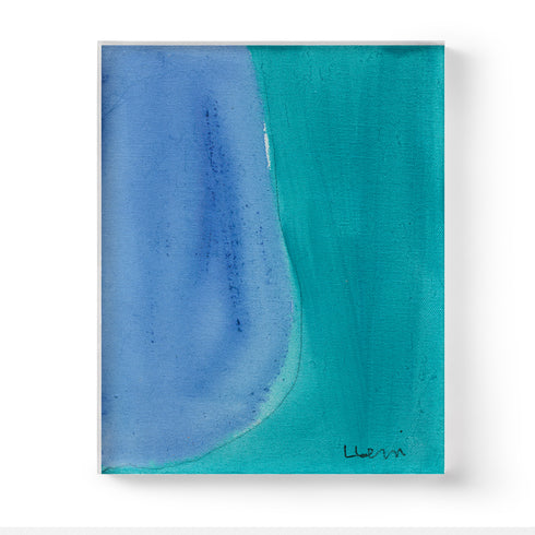 Color Note 2 multicolor blue wall art print - Unique wall artwork decor for the living room, bedroom, or any space by Kerri Rosenthal