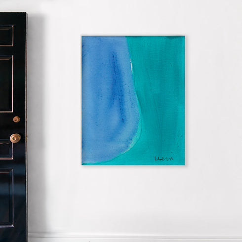 Color Note 2 multicolor blue wall art print by Kerri Rosenthal