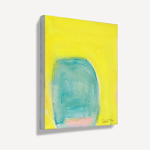 Color Note 4 multicolor stretched canvas wall art print for the living room, bedroom, or any space by Kerri Rosenthal