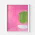 Color Note 5 pink abstract wall art print artwork for decor by Kerri Rosenthal
