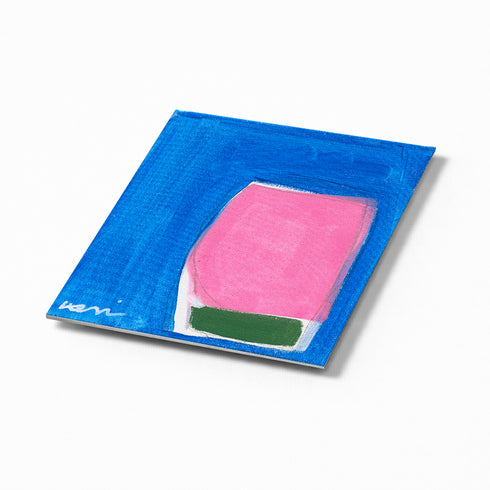 Color Note 6 blue abstract wall art print. Shop unique wall artwork decor by Kerri Rosenthal