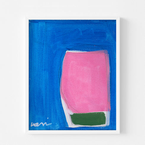 Color Note 6 blue abstract wall art print - Shop unique wall artwork decor for any space by Kerri Rosenthal