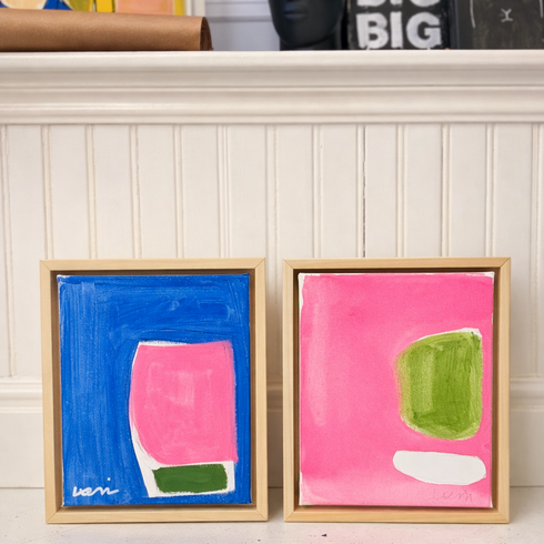 Colorful abstract original painting - unique wall art print artwork decor by Kerri Rosenthal