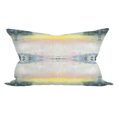 Colorful multi Lemonade cute rectangular lumbar decorative throw pillows by Kerri Rosenthal