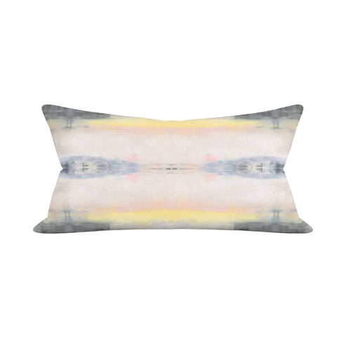 Colorful multi lemonade rectangular lumbar cute decorative throw pillow by Kerri Rosenthal