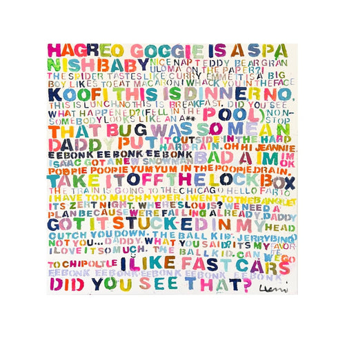 Commissioned Word Painting By Kerri Rosenthal